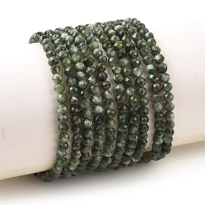 Natural Seraphinite Beads Strands G-K376-A02-3mm-1
