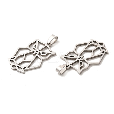 Non-Tarnish 201 Stainless Steel Pendants STAS-K251-035P-1