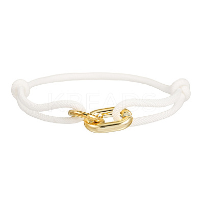 CCB Plastic Oval & Ring Link Bracelets WG5024D-05-1