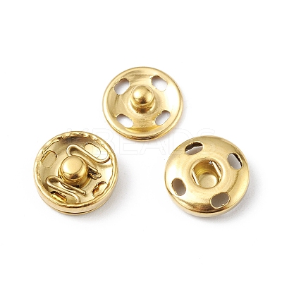 Ion Plating(IP) 202 Stainless Steel Snap Buttons BUTT-I017-01A-G-1
