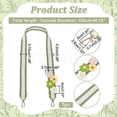 Polycotton Wide Bag Straps DIY-WH0304-697B-1
