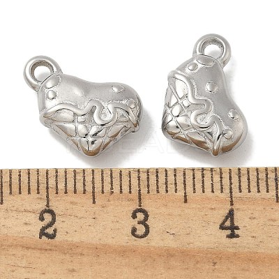 Anti-Tarnish 304 Stainless Steel Charms STAS-Q334-03P-1