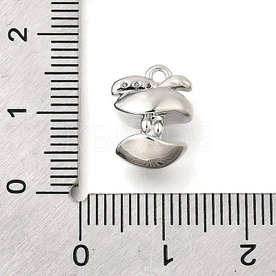 Brass Micro Pave Cubic Zirconia Charms KK-C096-06P-1