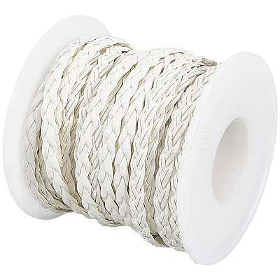 10M Flat Braided Imitation Leather Cords LC-CL0001-04D-1