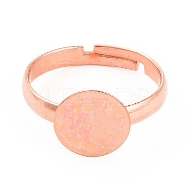 Adjustable Brass Finger Rings Components KK-WH0054-22C-RG-1