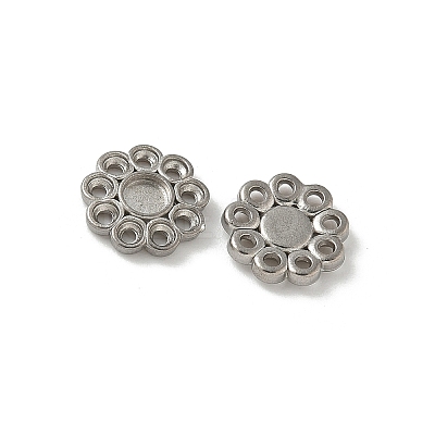 304 Stainless Steel Cabochon Settings STAS-Z144-08P-1