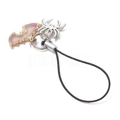 Alloy Enamel Mobile Straps HJEW-JM01076-1