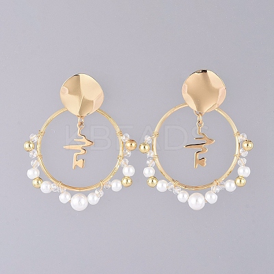 Stud Earrings EJEW-JE03867-02-1