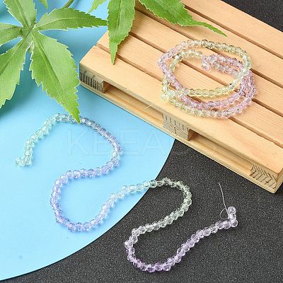 Transparent Glass Beads Strands GLAA-YW0001-59C-1