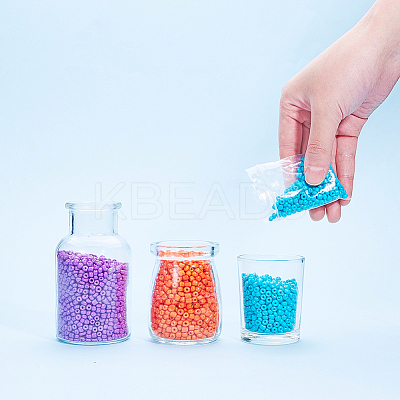 6/0 Baking Paint Glass Seed Beads SEED-OL0002-09-4mm-06-1
