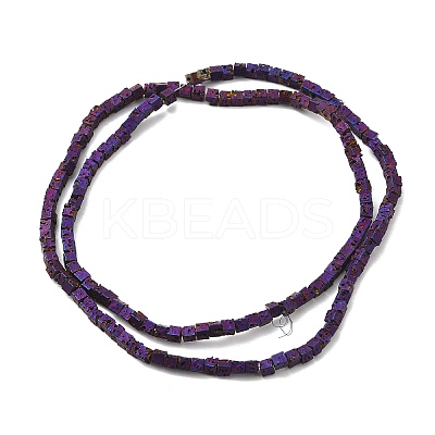 Electroplated Natural Lava Rock Beads Strands G-Q1009-B01-02C-1