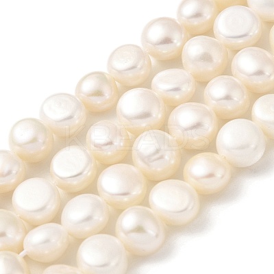 Natural Cultured Freshwater Pearl Beads Strands PEAR-A006-09H-X-1