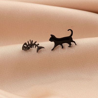 Stainless Steel Stud Earrings for Women PW-WGFE412-04-1