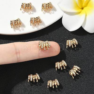 SHEGRACE Brass Micro Pave Cubic Zirconia Pendants XGRQ3D266-482G-1