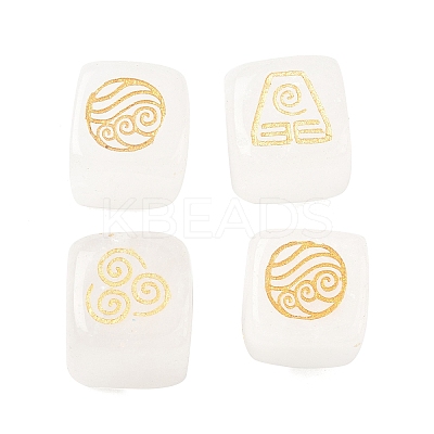 4Pcs 4 Styles Natural Quartz Crystal Display Decorations G-F786-03A-08-1