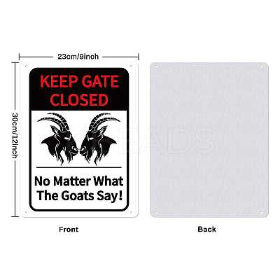 UV Protected & Waterproof Aluminum Warning Signs AJEW-WH0111-F-08-1