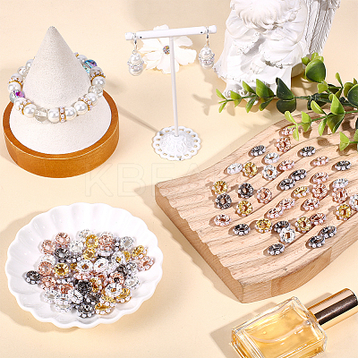 100Pcs 4 Colors Plastic Spacer Beads FIND-SC0021-95-1