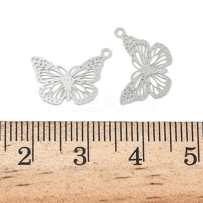 Hollow 304 Stainless Steel Pendants STAS-C153-01P-1