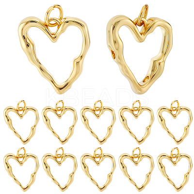 14Pcs Brass Pendants KK-BBC0022-30-1