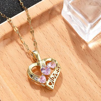 304 Stainless Steel Necklaces NJEW-R015-02G-1