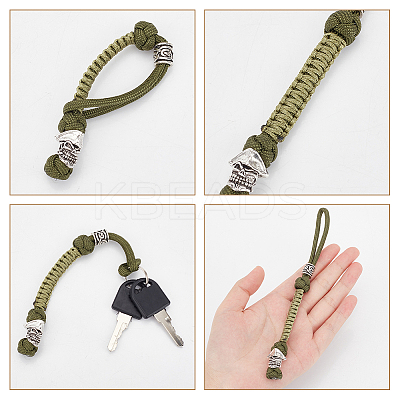 Handmade Nylon Parachute Cord for Men HJEW-WH0043-66AS-01-1