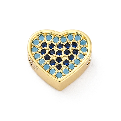 Brass Cubic Zirconia Beads LS-KK-S510-41G-02-1