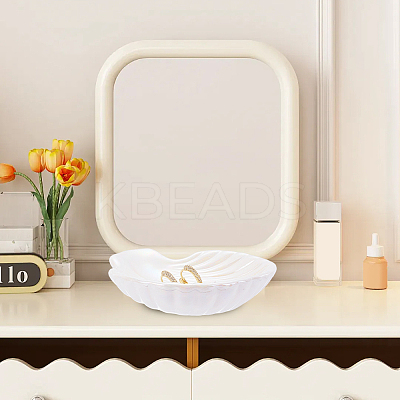 Shell Shaped Porcelain Jewelry Storage Display Trays for Rings AJEW-SP0006-06A-01-1