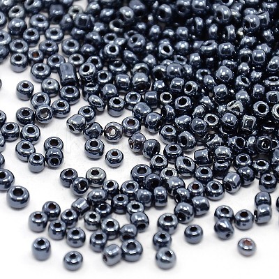 (Repacking Service Available) 8/0 Glass Seed Beads SEED-C018-3mm-606-1