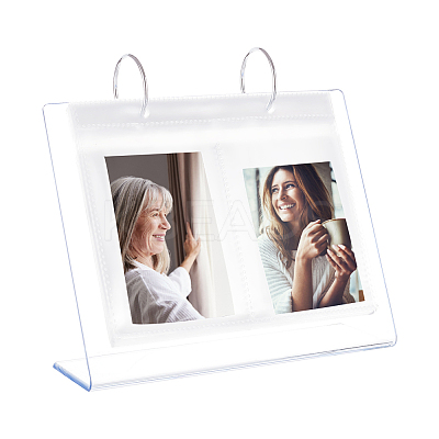 4 Inch Calendar-Style Tabletop Acrylic Photo Album ODIS-WH0002-54A-1