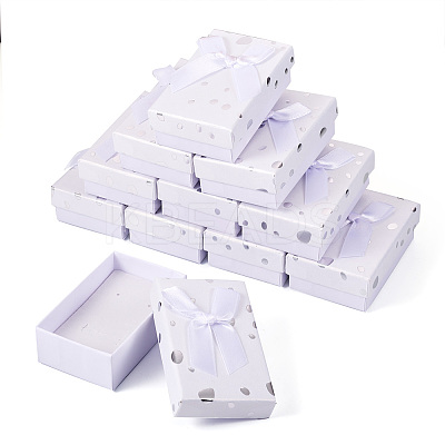 Polka Dot Pattern Cardboard Jewelry Packaging Boxes LS-CON-TAC0011-04B-03-1