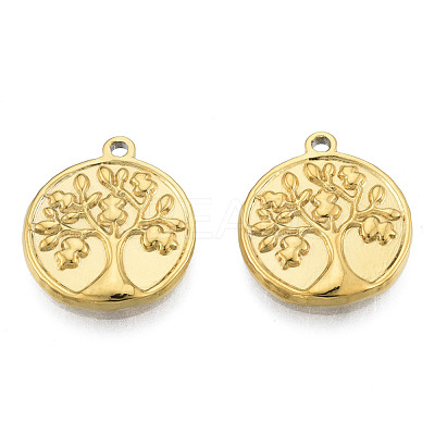 Ion Plating(IP) 304 Stainless Steel Pendants STAS-N098-210LG-1