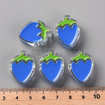 Transparent Enamel Acrylic Beads TACR-S155-003K-1