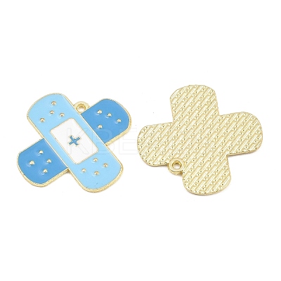 Medical Theme Alloy Enamel Pendants AL-CBA2919-03G-02A-1