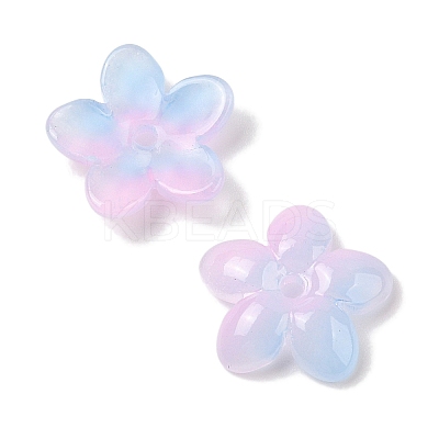 Transparent Spray Paint Glass Beads GLAA-Z011-07L-1