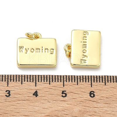 Brass Pendants KK-D229-22G-1