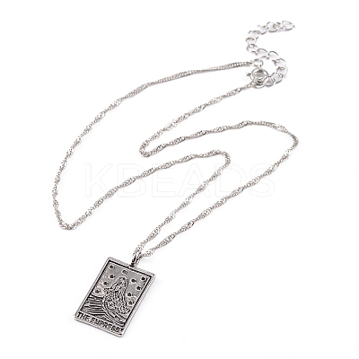 Alloy Pendant Necklaces NJEW-I241-02ASP-03-1