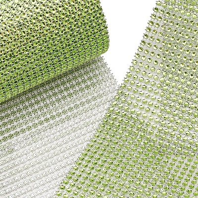 Plastic Mesh Rhinestone Trimming DIY-BC0001-03D-1