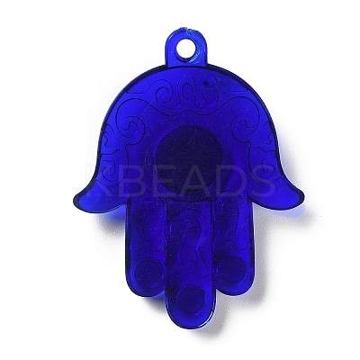 Blue Evil Eye Resin Pendants CRES-D012-01E-1