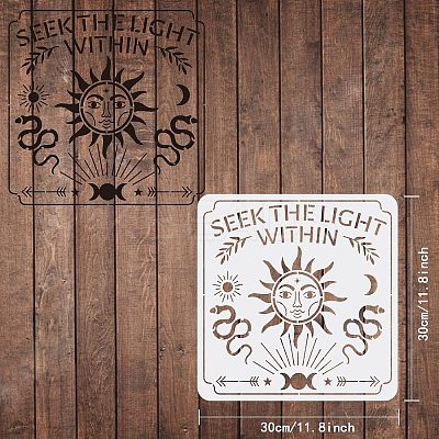 Plastic Reusable Drawing Painting Stencils Templates DIY-WH0172-438-1