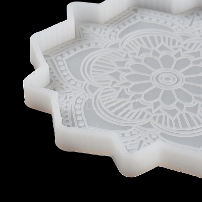 Mandala Flower Cup Mat Silicone Molds SIMO-H144-01B-1