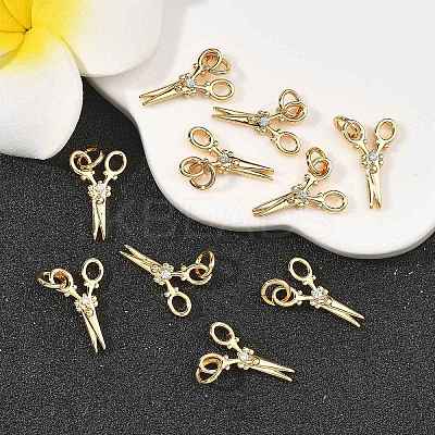 SHEGRACE Brass Micro Pave Clear Cubic Zirconia Pendants XGRQ2C859-403G-1