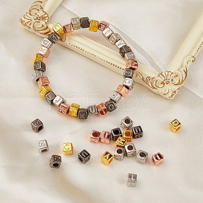 400Pcs 4 Style CCB Plastic Beads CCB-YW0001-06-1