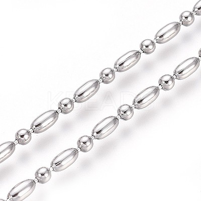 Non-Tarnish 304 Stainless Steel Ball Chains CHS-L024-023D-1
