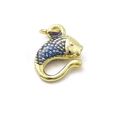 Brass Enamel Pendants KK-P338-07A-G02-1