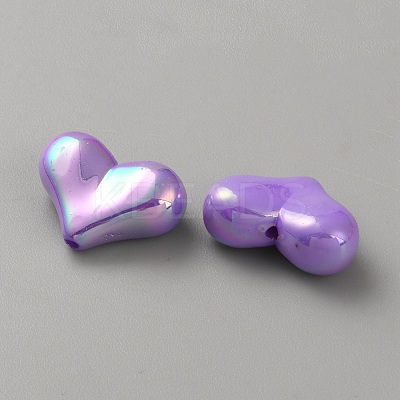 10Pcs Opaque Acrylic Beads SACR-WH0008-020H-1