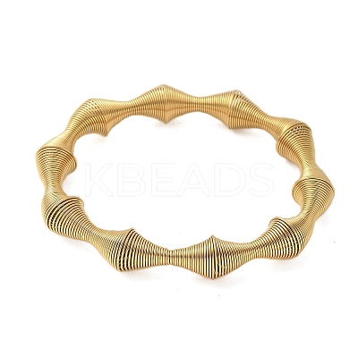 304 Stainless Steel Stretch Bangles for Women LS-BJEW-P315-02C-G-1