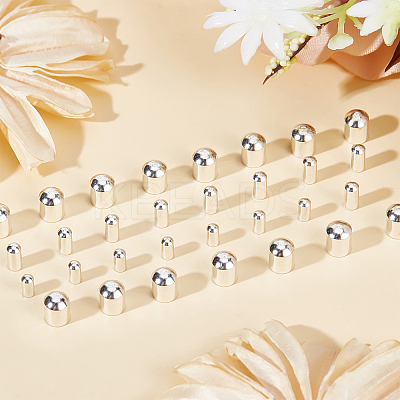 90Pcs 3 Style Brass Cord Ends KK-BBC0003-57S-1