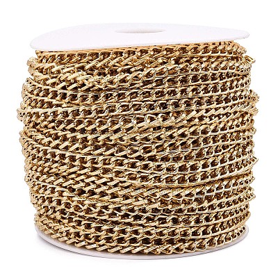 Aluminium Textured Curb Chains CHA-T001-42G-1