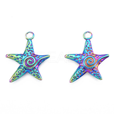 Ion Plating(IP) 201 Stainless Steel Pendants LS-STAS-N098-230M-1