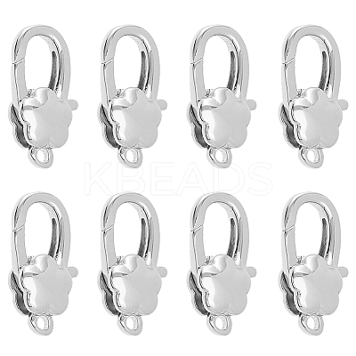 8Pcs Brass Lobster Claw Clasps KK-HS0001-54P-1